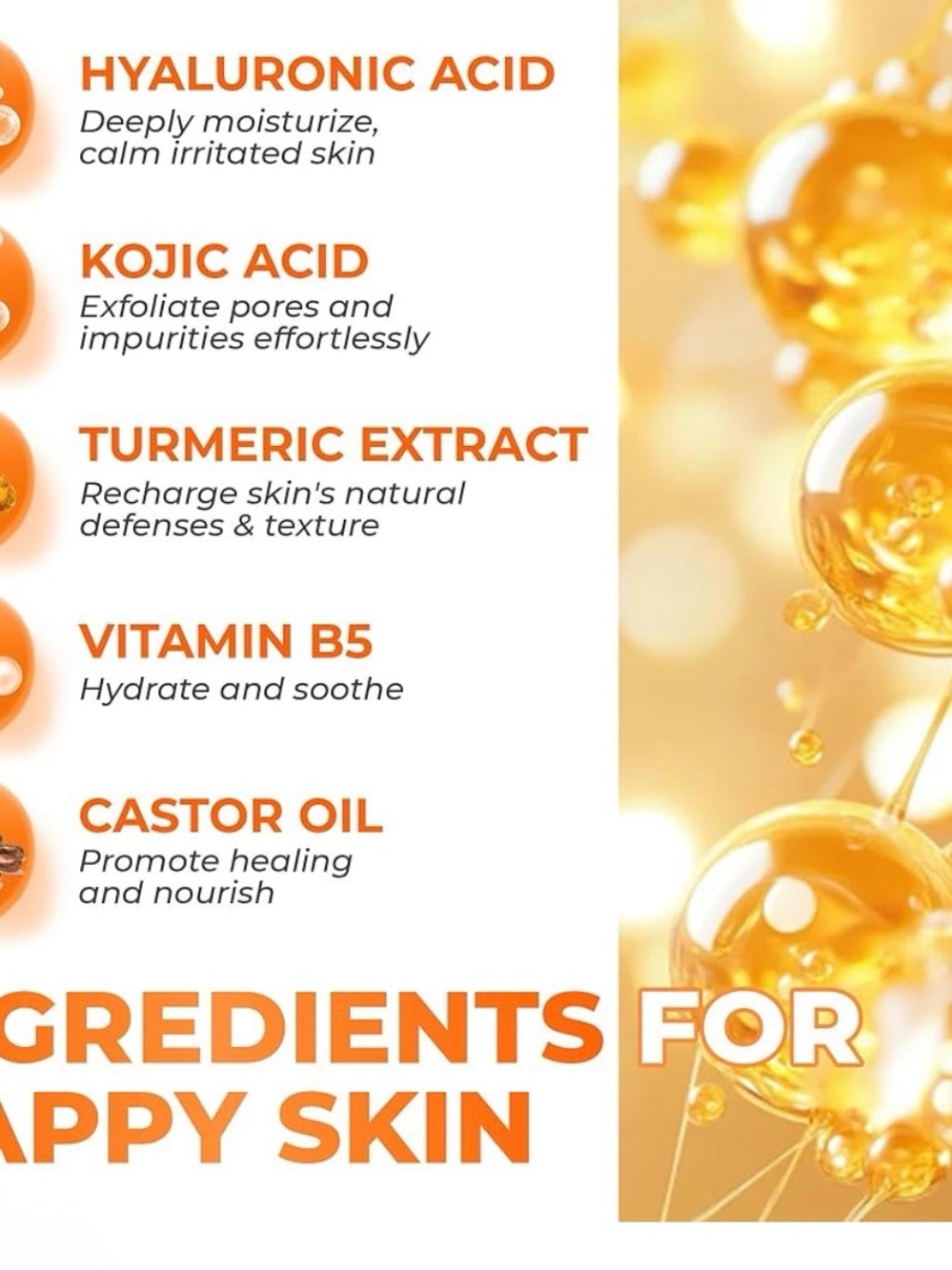 Kojic Acid Turmeric Cleansing Pads containing 70 pads meant to brighten skin - Picture 7 of 11